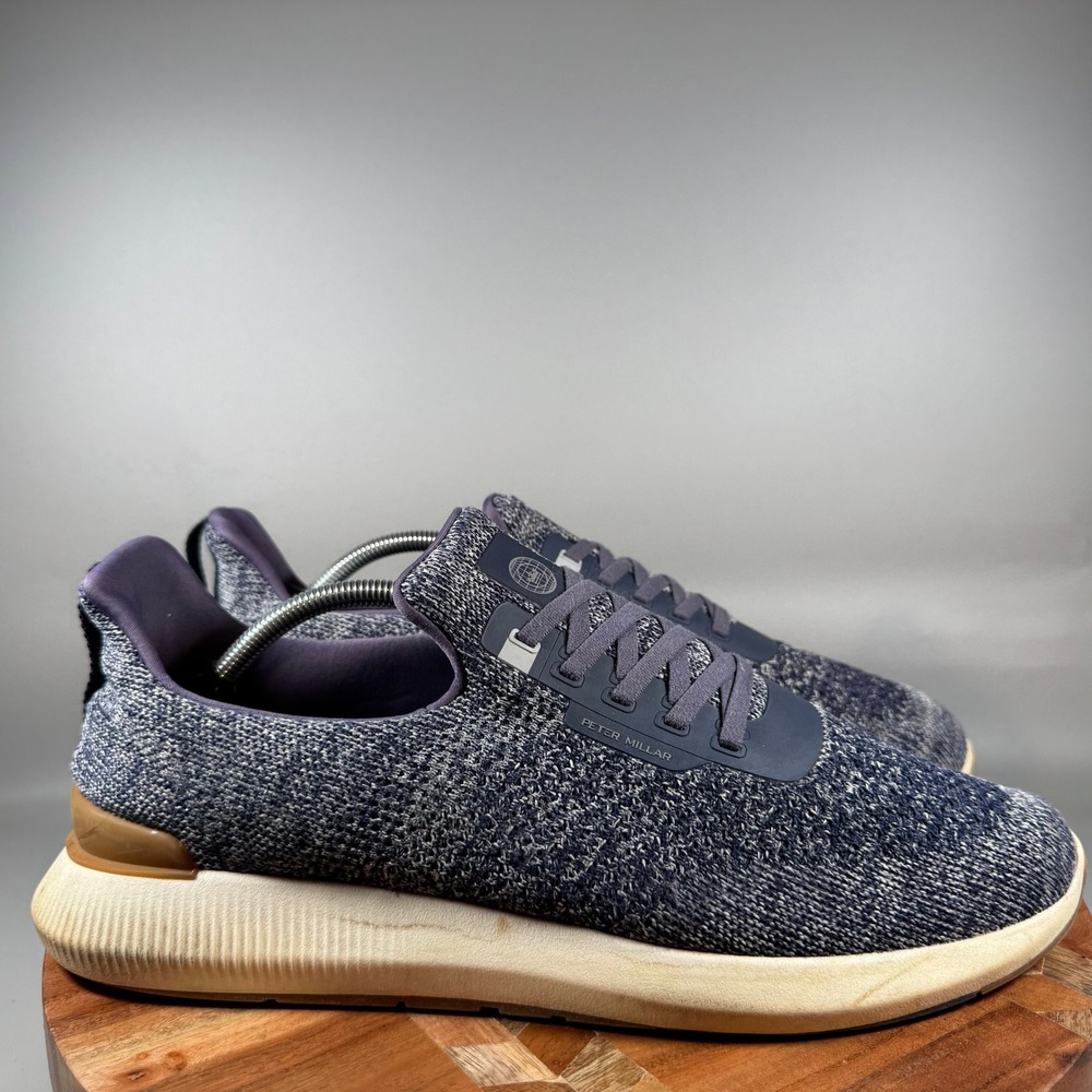 Peter Millar Hyperlight Glide Mens 13.5 Navy Knit Sneakers MF20EF01